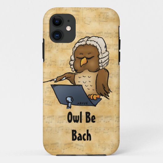 Owl Be Bach iPhone 5ケおもしろいース Case-Mate iPhoneケース (裏面)