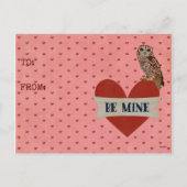 OWL BE MINE VALENTINE'Sはがき シーズンポストカード (裏面)