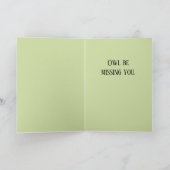 "Owl be missing you" card. カード (内部)