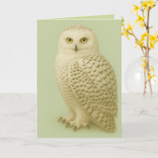 "Owl be missing you" card. カード (黄色い花)