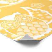 Owl Bohemeポスター – 任意の背景色を選択 ポスター (角)