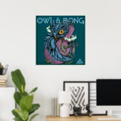 Owl & Boong (Blue)ポスター ポスター (ホームオフィス)