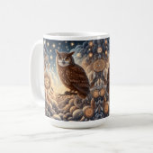 Owl Christmas  コーヒーマグカップ (正面左)