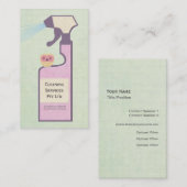 Owl Cleaner Cleaning Serviceビジネスプロファイルカード 名刺 (正面/裏面)