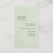 Owl Cleaner Cleaning Serviceビジネスプロファイルカード 名刺 (裏面)