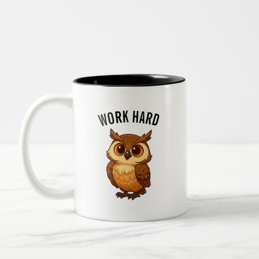 Owl coffee mug ツートーンマグカップ (左)