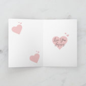 Owl Couple My Heart Hoots Anniversary カード (内部)