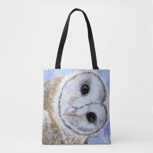 Owl, Designer Tote Bag トートバッグ (正面)