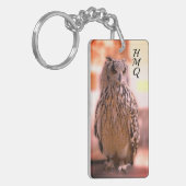 Owl Experience Somersetイニシャル(引用文付き) キーホルダー (正面左)