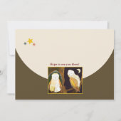 Owl Family Kids Slumberパーティー 招待状 (裏面)