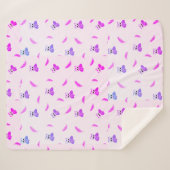 Owl & Feather シェルパブランケット (正面(横))