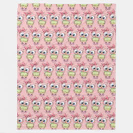 Owl Fleece Blanket フリースブランケット