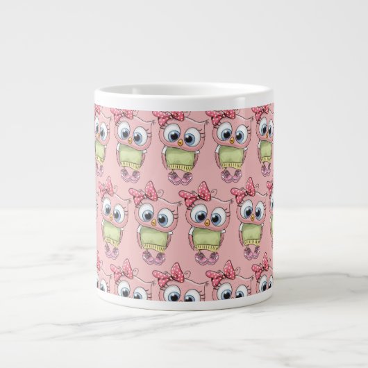 Owl Giant Coffee Mug ジャンボコーヒーマグカップ (正面)