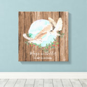 OWL GIFT パーソナライズされた - キャンバスプリント (インサイチュ (ウッドフロア))