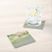 OWL GIFT パーソナライズされた - スクエアペーパーコースター (インサイチュ)