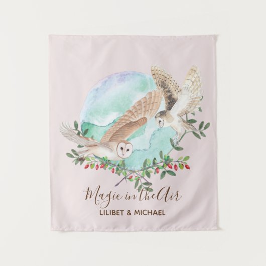 OWL GIFT パーソナライズされた - タペストリー (正面)