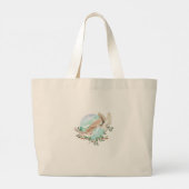 OWL GIFT パーソナライズされた - ラージトートバッグ (裏面)