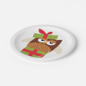 Owl Gift In A Box Paper Plates ペーパープレート (アングル)