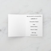 Owl Graduation Announcement 案内状 (内部)