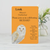Owl Graduation Invitation 案内状 (スタンド正面)
