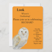 Owl Graduation Invitation  案内状 (正面)