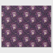 Owl Graduation Wrapping Paper ラッピングペーパー (フラット)
