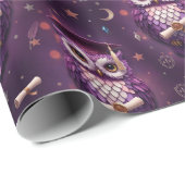 Owl Graduation Wrapping Paper ラッピングペーパー (ロールコーナー)