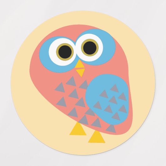 Owl hootie ラベル (デザイン2)