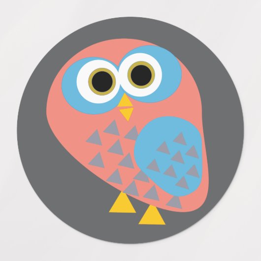 Owl hootie ラベル (デザイン1)