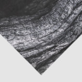 Owl in a Tree Hollow Black and White 薄葉紙 (詳細)