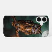 Owl in Moonlight Gothic Autumn Phone Case iPhone 16ケース (裏面横)