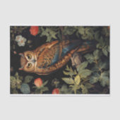 Owl in Tapestry 1 Decopage紙 薄葉紙 (正面)