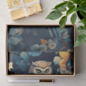 Owl in Tapestry 2 Decopage紙 薄葉紙 (ギフト)