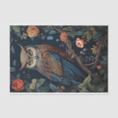 Owl in Tapestry 4 Decopage紙 薄葉紙 (正面)