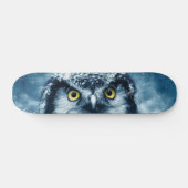 Owl in the snow skateboard スケートボード (横)