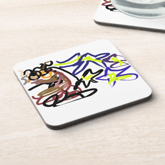 Owl ink night  コースター (左側)