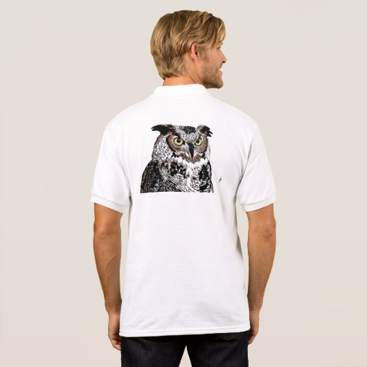 owl inspiration ポロシャツ (裏面フル)