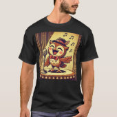 Owl Jolson - Jazz Singing Owl Tシャツ (正面)