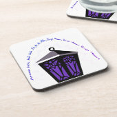 Owl Lantern Coaster - Purple コースター (左側)