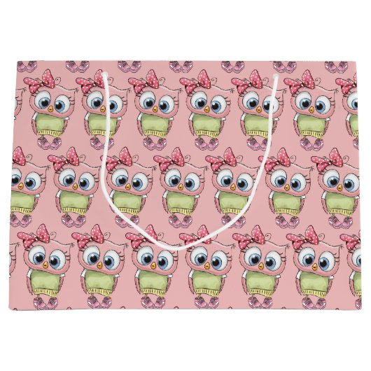 Owl Large Gift Bag ラージペーパーバッグ (正面)