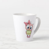 Owl Latte Mug カフェラテマグ (右アングル)