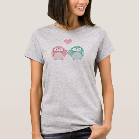 OWL LOVE ::ソフトガール+男の子 Tシャツ (正面)