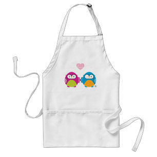 OWL LOVE ::明るい女の子+少年 スタンダードエプロン