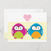 OWL LOVE :：明るい女の子+少年 ポストカード (正面/裏面)
