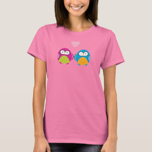 OWL LOVE ::明るい女の子+少年 Tシャツ