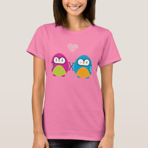 OWL LOVE ::明るい女の子+少年 Tシャツ