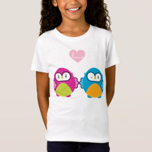 OWL LOVE ::明るい女の子+少年 Tシャツ