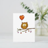 Owl love you - Valentine's Day gift シーズンポストカード (スタンド正面)