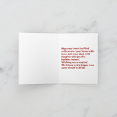 Owl Merry Christmas カード (内部)