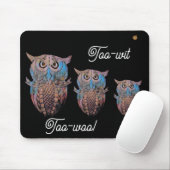 Owl mouse-mat. マウスパッド (マウス)